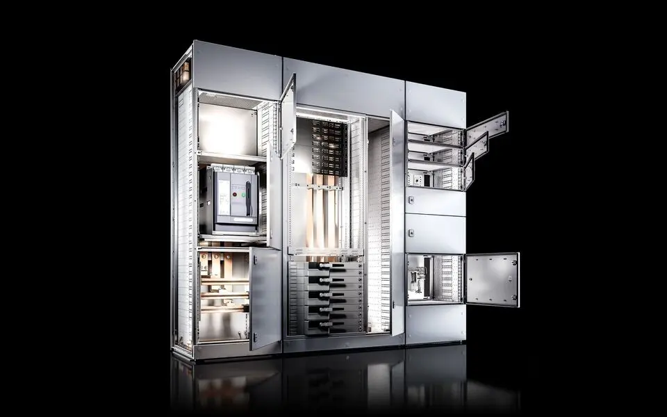 sistema barramento modular distribuicao energia rittal